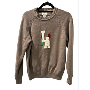Hillflint Los Angeles LA Crewneck Pullover Sweater Size Large Boucle Logo Casual